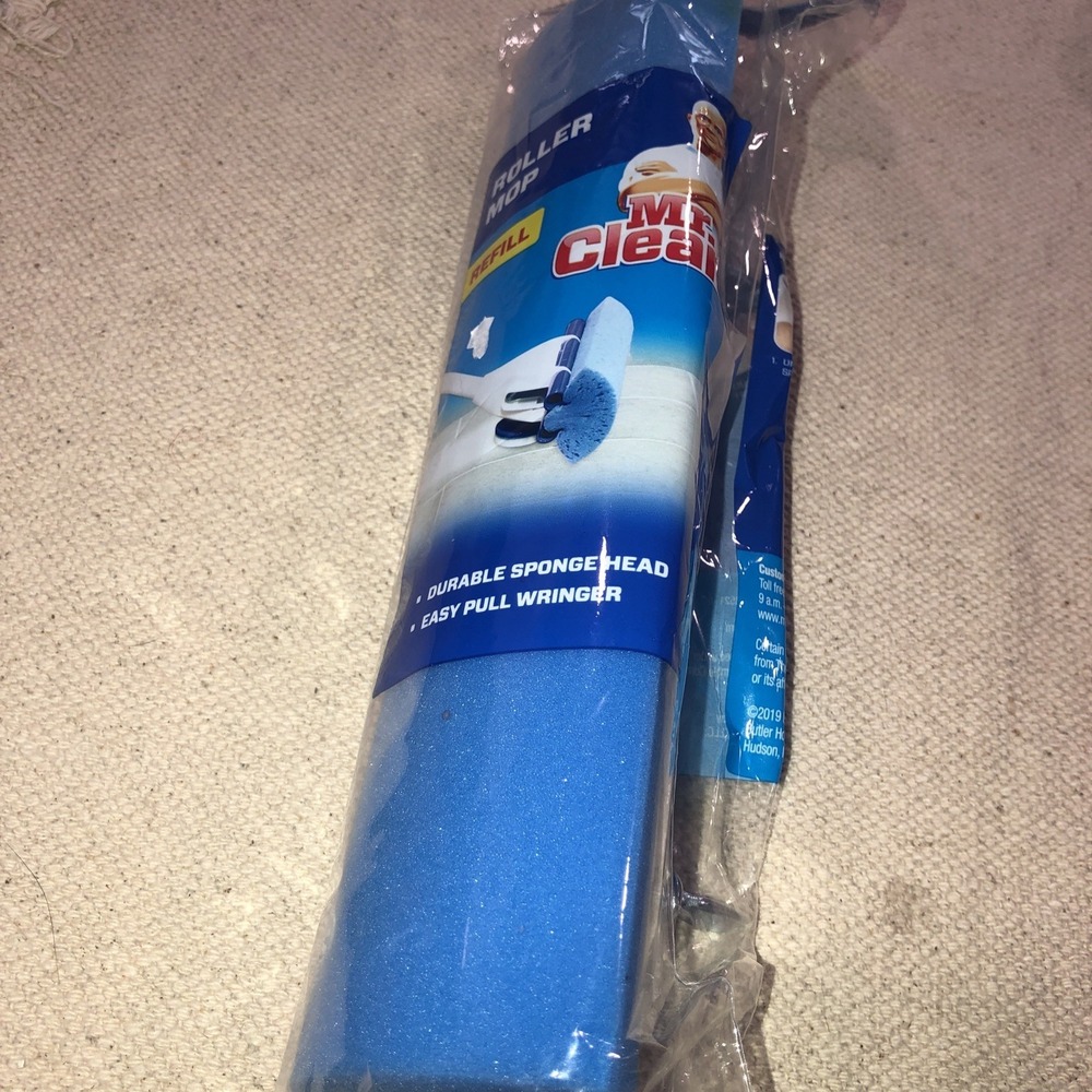 Mr. Clean ROLLER Mop Refill Durable Sponge Head Brand NEW